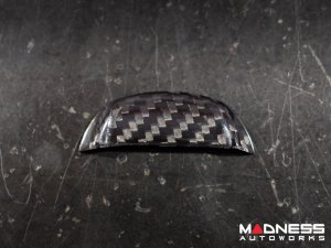 Alfa Romeo Giulia Key Fob Cover  - Carbon Fiber - Blue Candy Main/ Black Accents